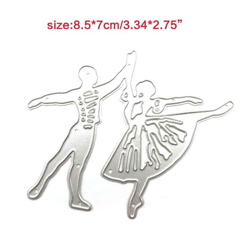 Dancing Metal Cutting Dies Stencil DIY Scrapbooking Album Paper Card Template