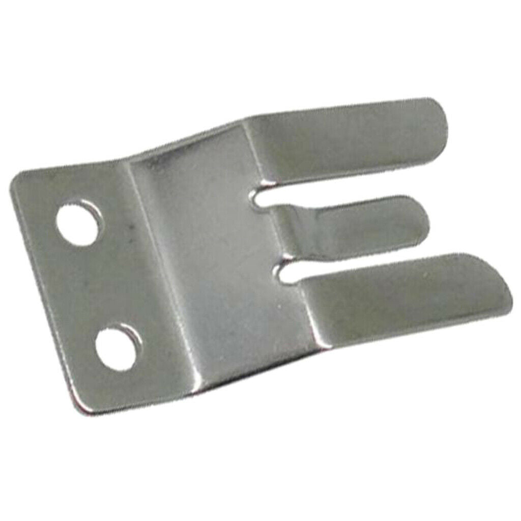 One-Piece Microphone Clip Hailers VHF CB Radio Mic Clamp, 304 Stainless Steel