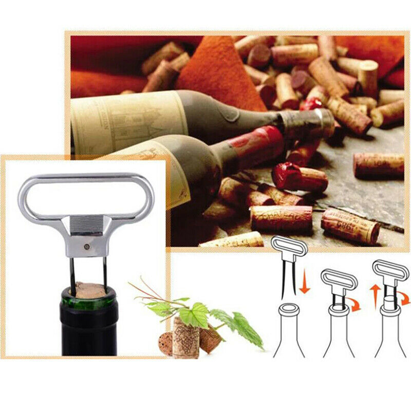 Red Wine Bottle Opener Pumps Cork Out Tool HandheldCork Pull.l8