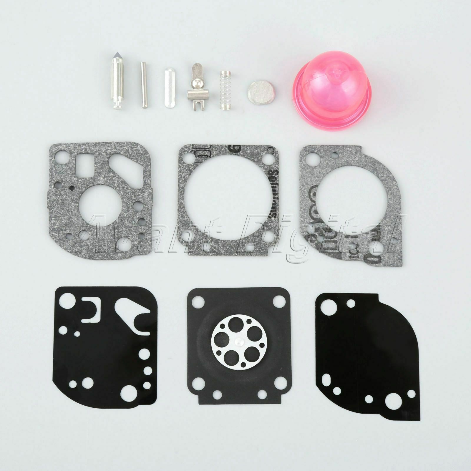 Carburetor Gasket Repair Kit For Zama RB-117 C1U-W19 PP025 PP26E PP125 Chainsaw