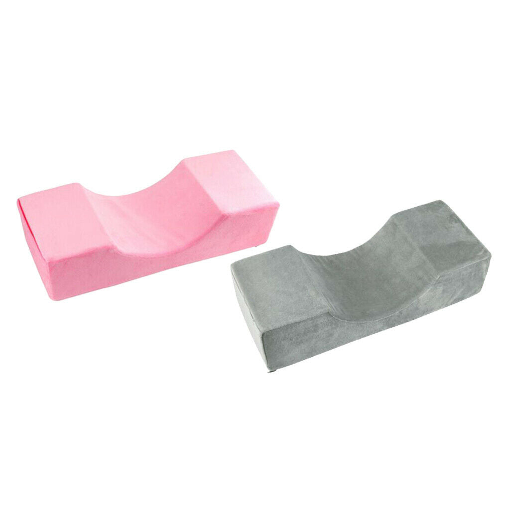 2Pcs Soft Eyelash Extension Pillow Washable Comfortable Grafting Neck Pillow