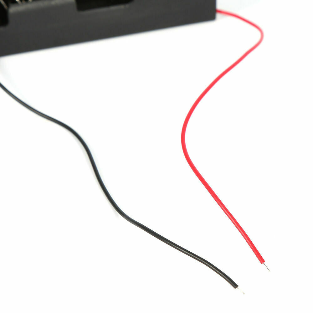 10x Plastic Battery Holder Storage Box Case Wired Rechargeable for 3.7V