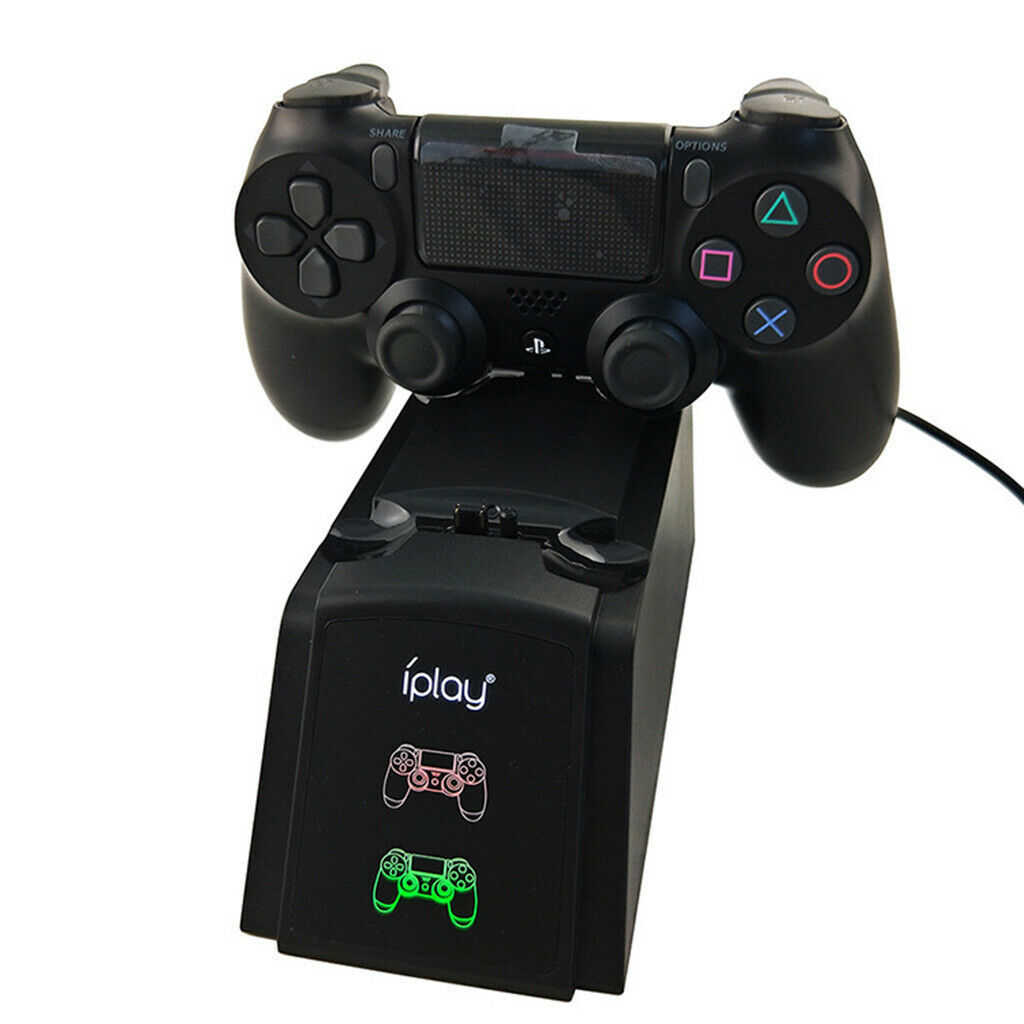For PS4 Controller Charger Charging Dock Station Dual USB Fast Charging Stand &