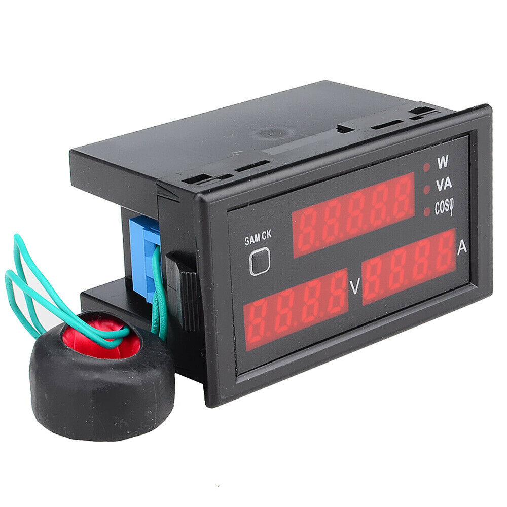 New Watt Power Meter Voltage Volt-Ampere Digital Tester Ac 110/220V80-300V0-100A