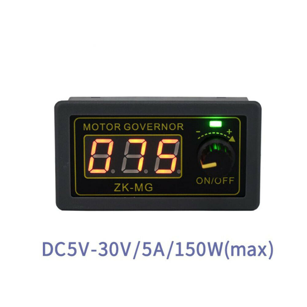 DC5-30V 5A 150W PWM Motor Governor Digital Display Encoder Duty Cycle Frequency