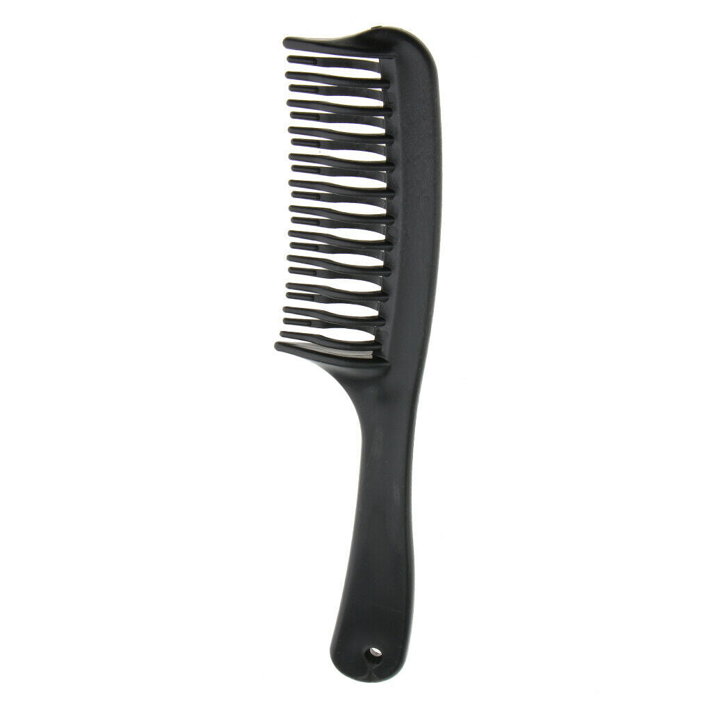 Portable Double Row Wide Tooth Comb Detangling Hair Brush Hair Styling Tool