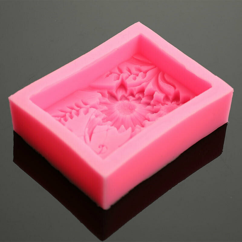 Silicone Soap Mold Sun Flower Craft Fondant Mould DIY Cake Supply Chocola.l8