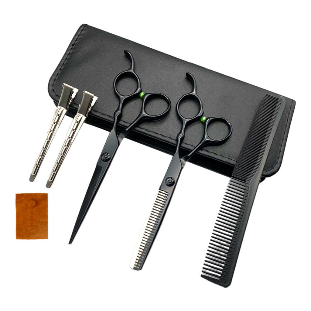6.0'' Salon Hair Cutting Hairdressing Scissors Barber Hair Shears Set Kit
