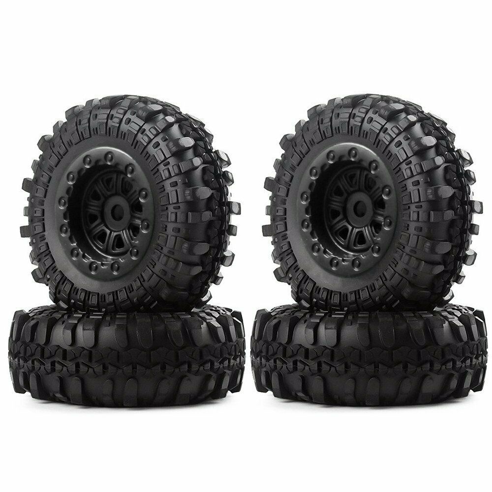 4PCS 1.0 Inch Wheels Hubs Rims for 1/24 Axial SCX24 90081 RC Car Parts