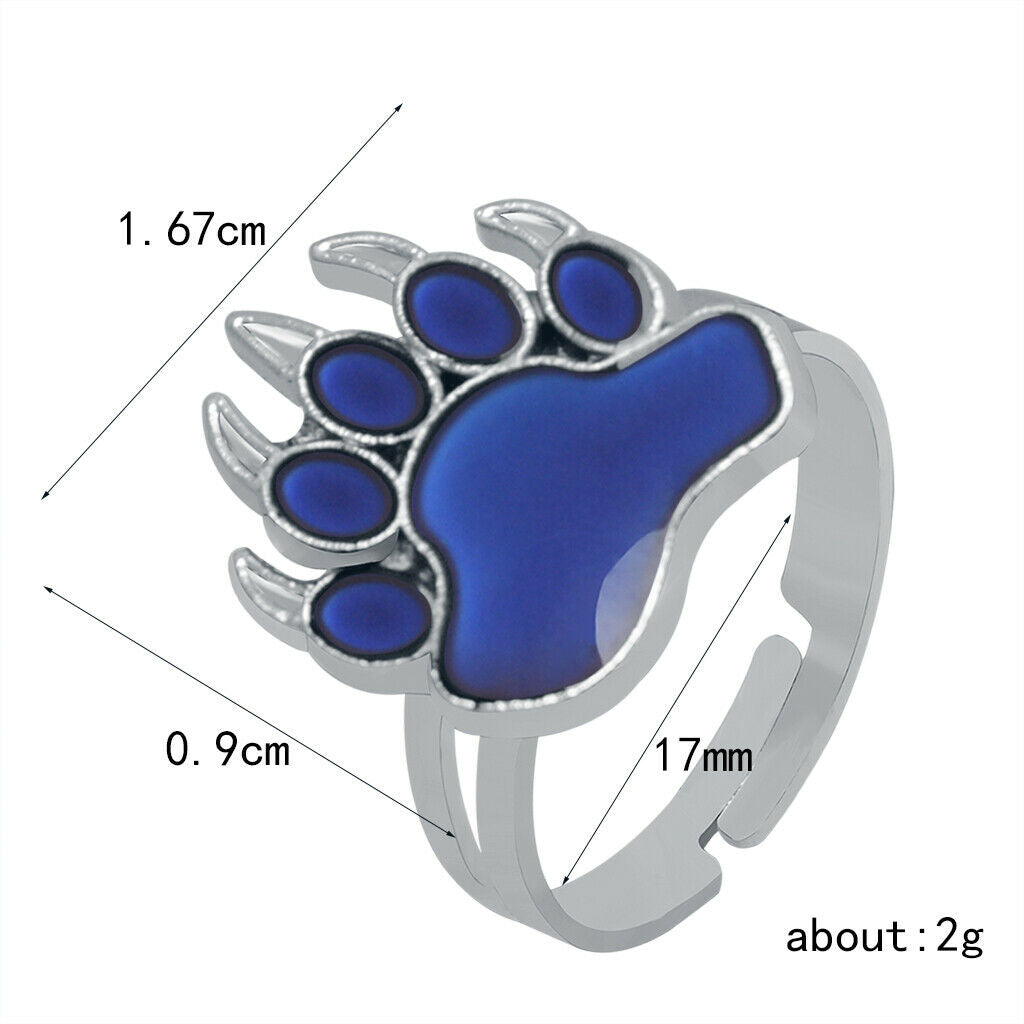 Creative Claw Shaped Mood  Women Men Emotion Color Changing Finger  Gift
