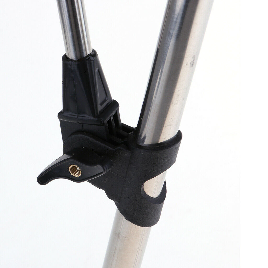 Stainless Steel Telescopic Fishing Rod Holder Rod Ground Support Stand 2.4m