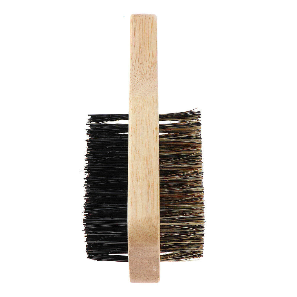 2x Double Sided Bristles Beard Mustache Detangling Shaping Smoothing Brush