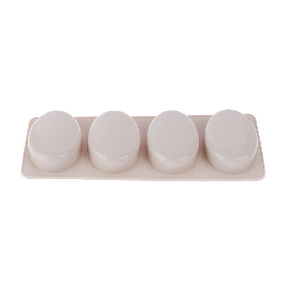 Oval Shape Soap Mold Silicone Chocolate Cake Cookie DIY Fondant Mo IO.l8