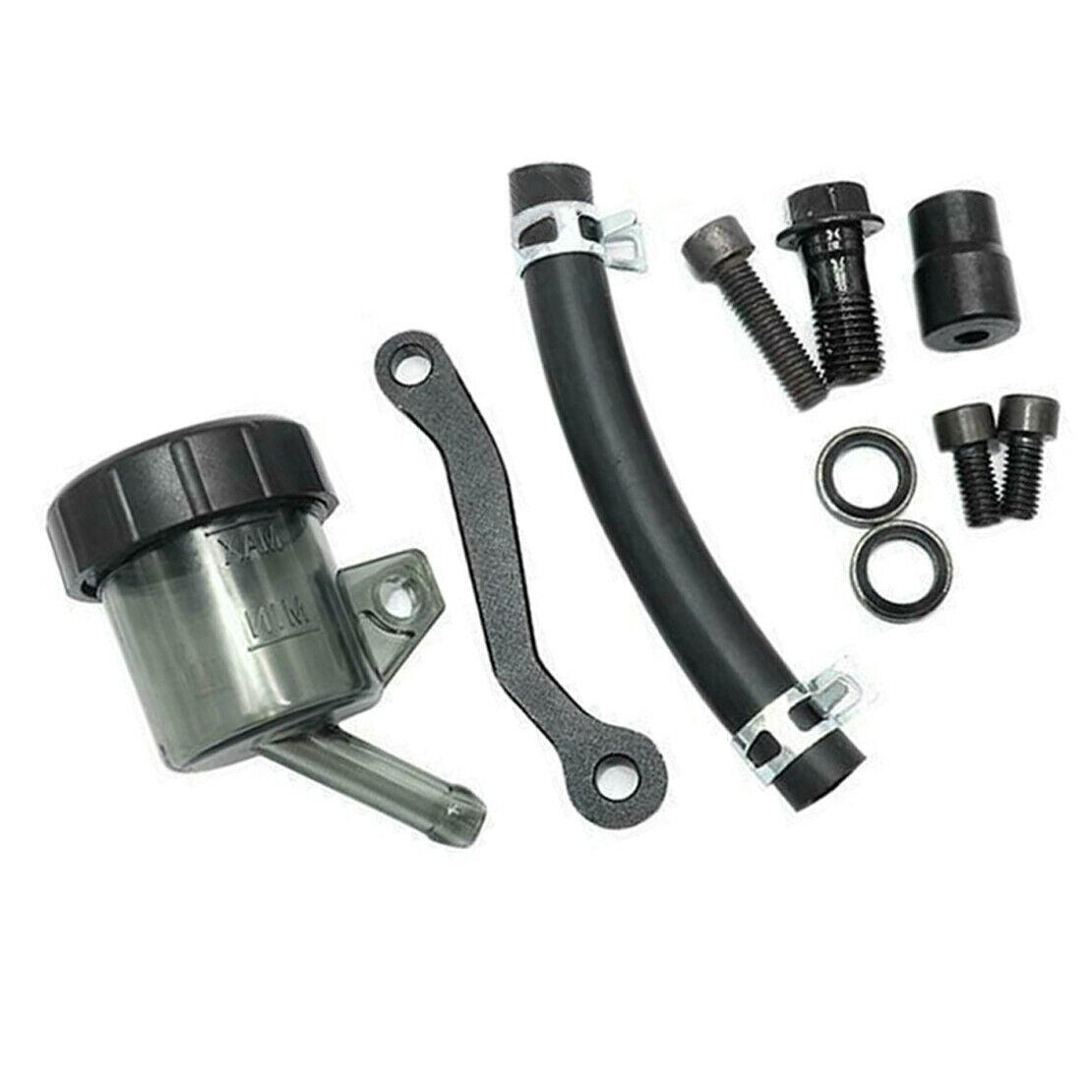 Right 19 RCS Motorcycle Brake Master Cylinder Cable Clutch Radial + Pump Gray