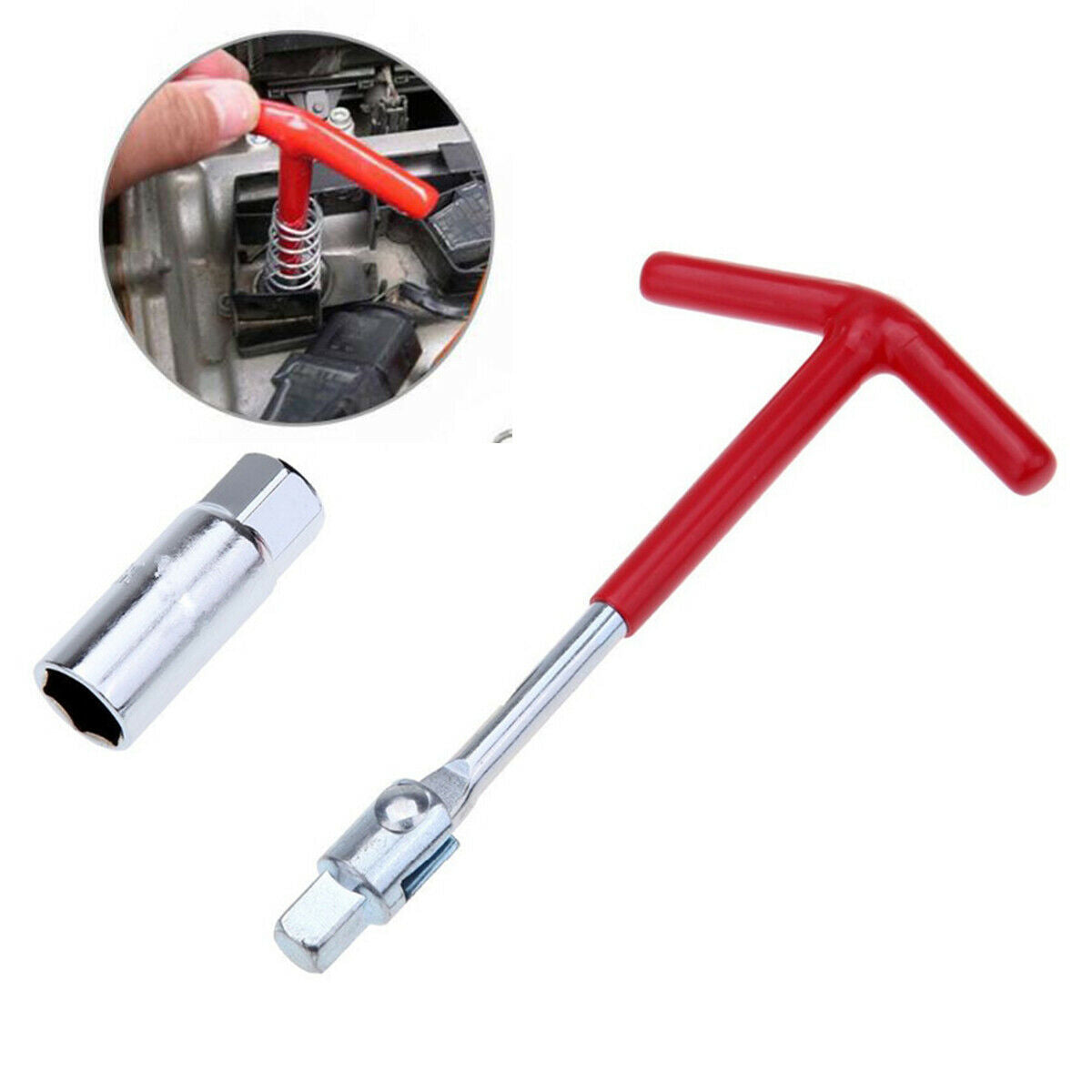 16MM T HANDLE SPARK PLUG SPANNER WRENCH REMOVER SOCKET REMOVA