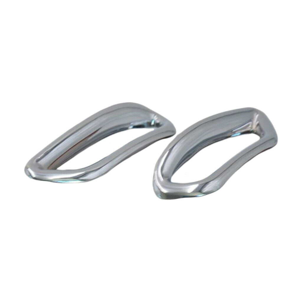 1 Pair Car Chrome Rear Fog Light Cover Trim For  Qashqai J11 2014-2017