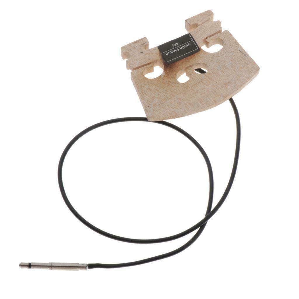 Violin Bridge with Internally Mounted Piezo Pickup for 4/4 Full Size Violin