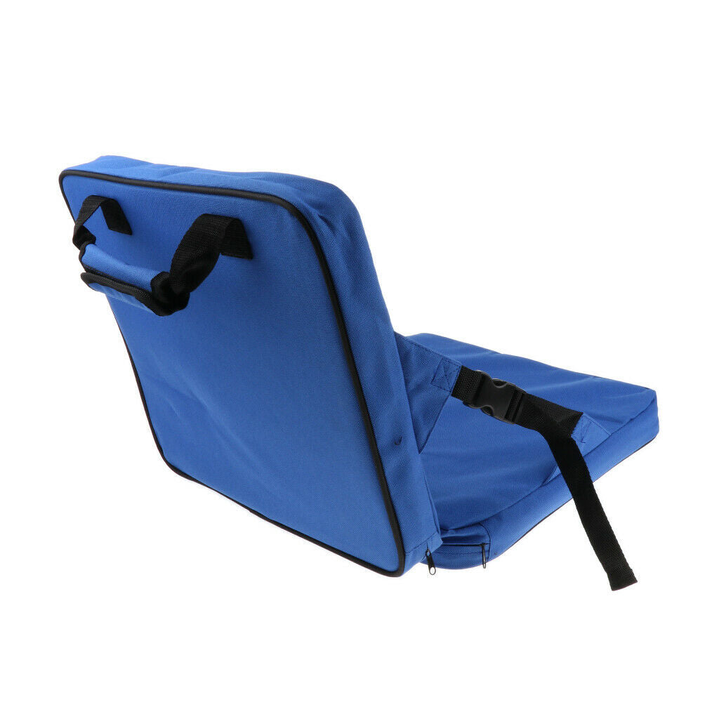 2x Portable Stadium Seat Cushion with Backs Folding Bleacher Seats Cushions