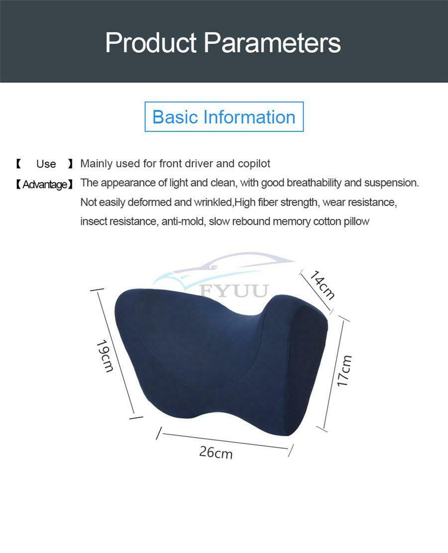 1 Piece Universal U-Style Mildew-proof Non-slip Car Seat Headrest Neck Pillow