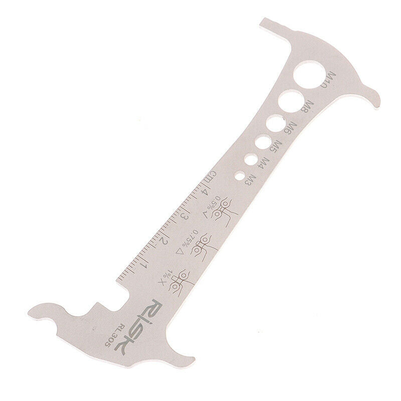 3 In 1 Bicycle Chain Checker Bike Gauge Tool Wear Gauge Calipers Measuring   LS