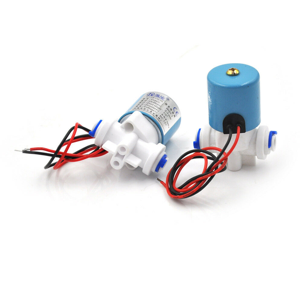 DC12V 1/4" Electric Solenoid Valve N/CBDeedBDor RO Water Air Quick ConnectorBDAU