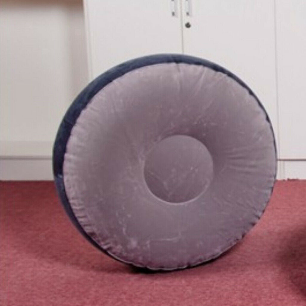 Portable Air Chair Outdoor Camping Seat Ottoman Round Shape Home Furnishing