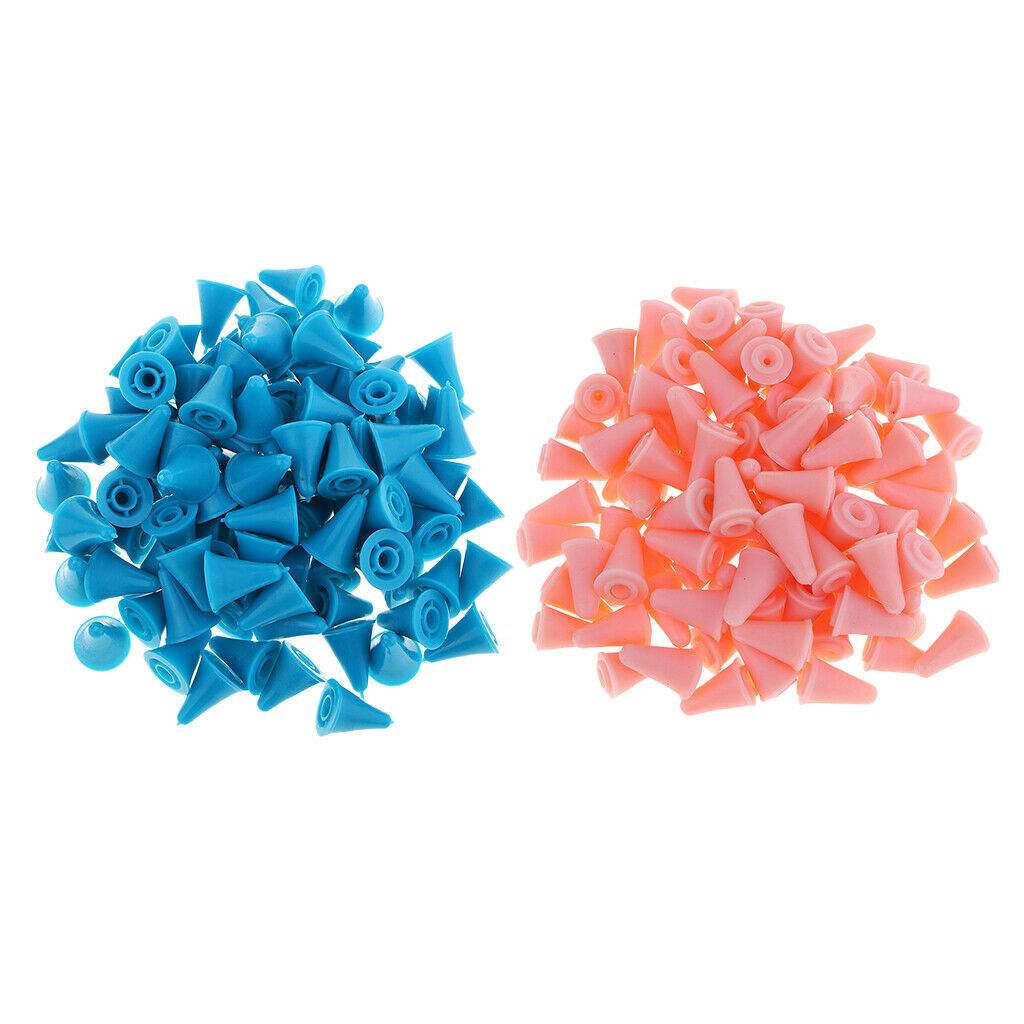 50Psc Rubber Knit Knitting Needles Point Protectors Stoppers Craft 13x190mm