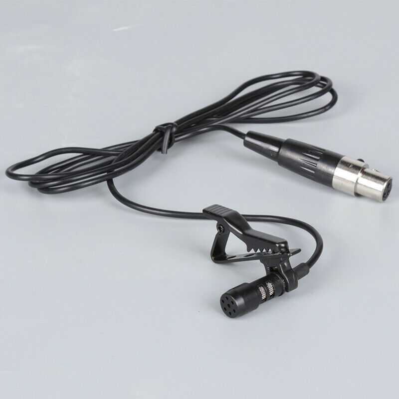 Lavalier Microphone Tie Clip Lapel Mic 4 Pins for Shure body-Pack ULX1 , UR1 ,L1
