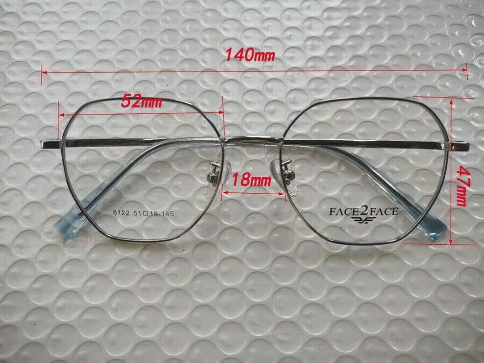 8122 Myopia Optical Frame Eyeglasses Square Lens Student Male Trendy Alloy X1