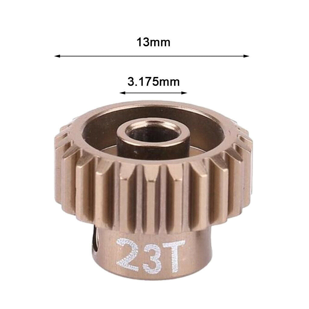 48P 13mm 23T Pinion Motor Gear for RC 1:10 Racing Car Motor Pinion Replacement