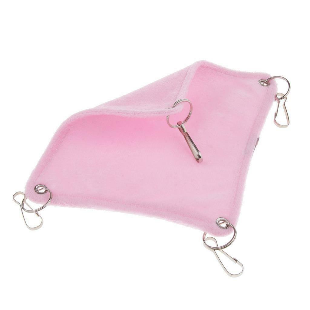 Small Hamster Hammock Cage Hanging Bed Nest for Birds Hamster Mice Pink-S