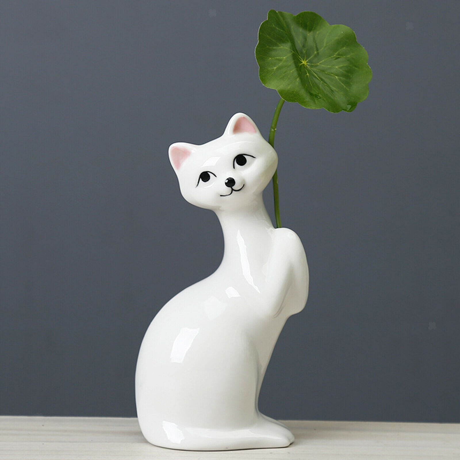Cute Cat Ceramic Planting Flower Pots Potted Vase for Home Garden Decoration