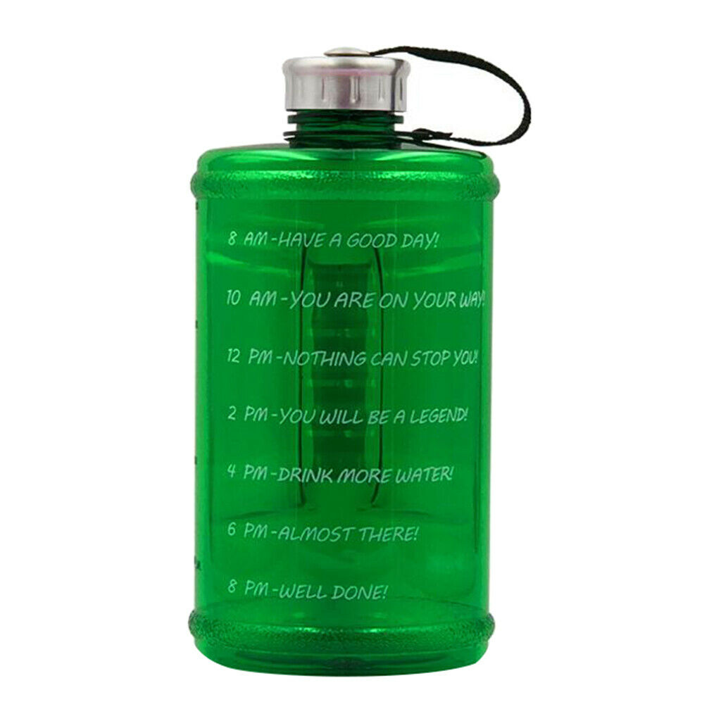 2 Pack Water Bottle Reusable Jug BPA Free Kettle Hiking Sports Camping 73oz