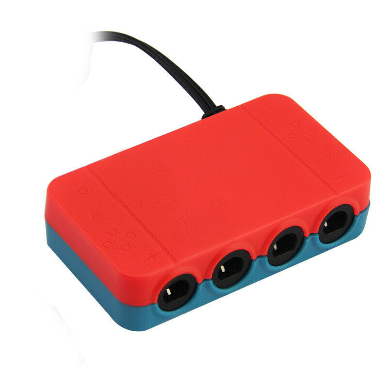 New For Nintendo Wii U/PC/NGC/Switch Controller 4 Ports USB Adapter Converter