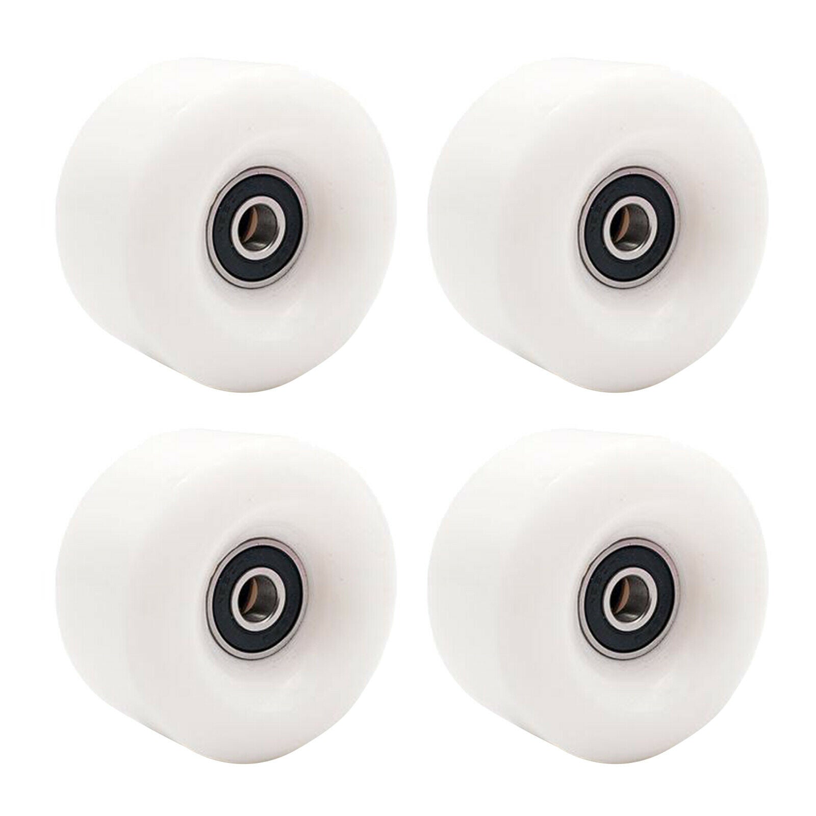 2X Inline Skate Wheel PU Wear-Resistant 58mm 82A Wheels Replacement White