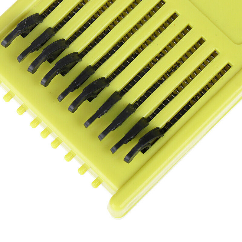 1PC Fishing Rig Board Plastic Double Side Spring Hooks Storage Catch Hold.l8