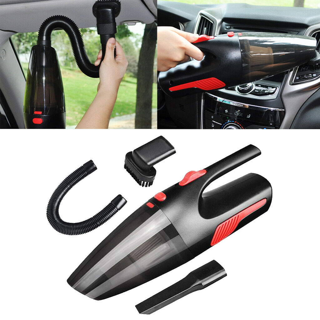 Vehicle Vacuum Cleaner Dust Catcher 12V for Home Car Clean Accs w/ LED Light
