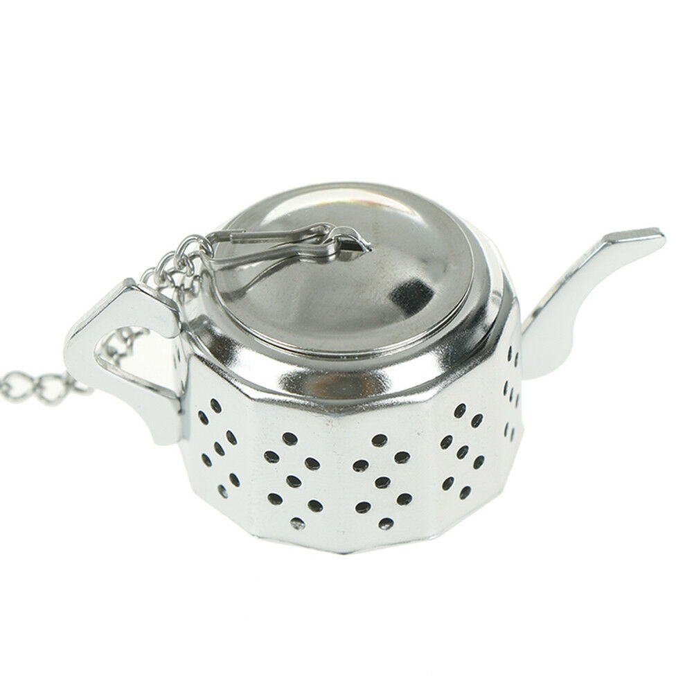 Cute Stainless Steel Teapot Tea Infuser Spice Drink Strain Herbal Filter&T.l8