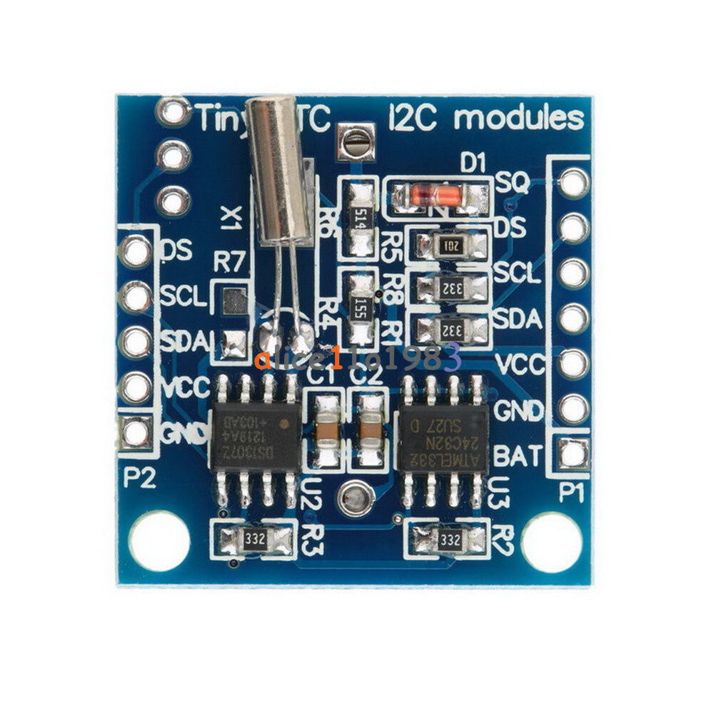 Arduino I2C RTC DS1307 AT24C32 Real Time Clock Module+DS18B20 Temperature Sensor