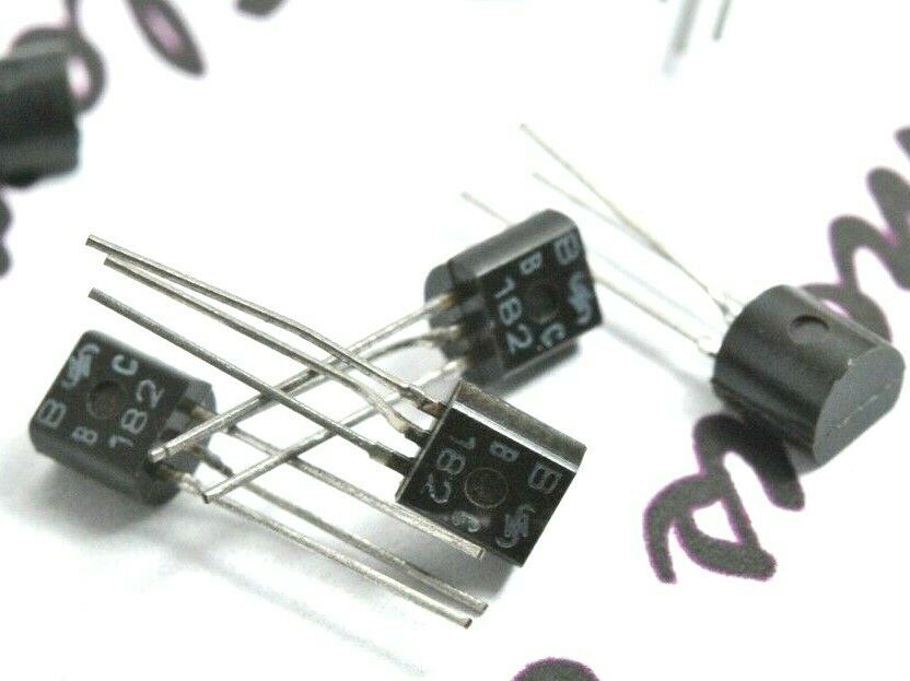 10pcs - SIEMENS BC182 NPN TO92 Transistor - NOS