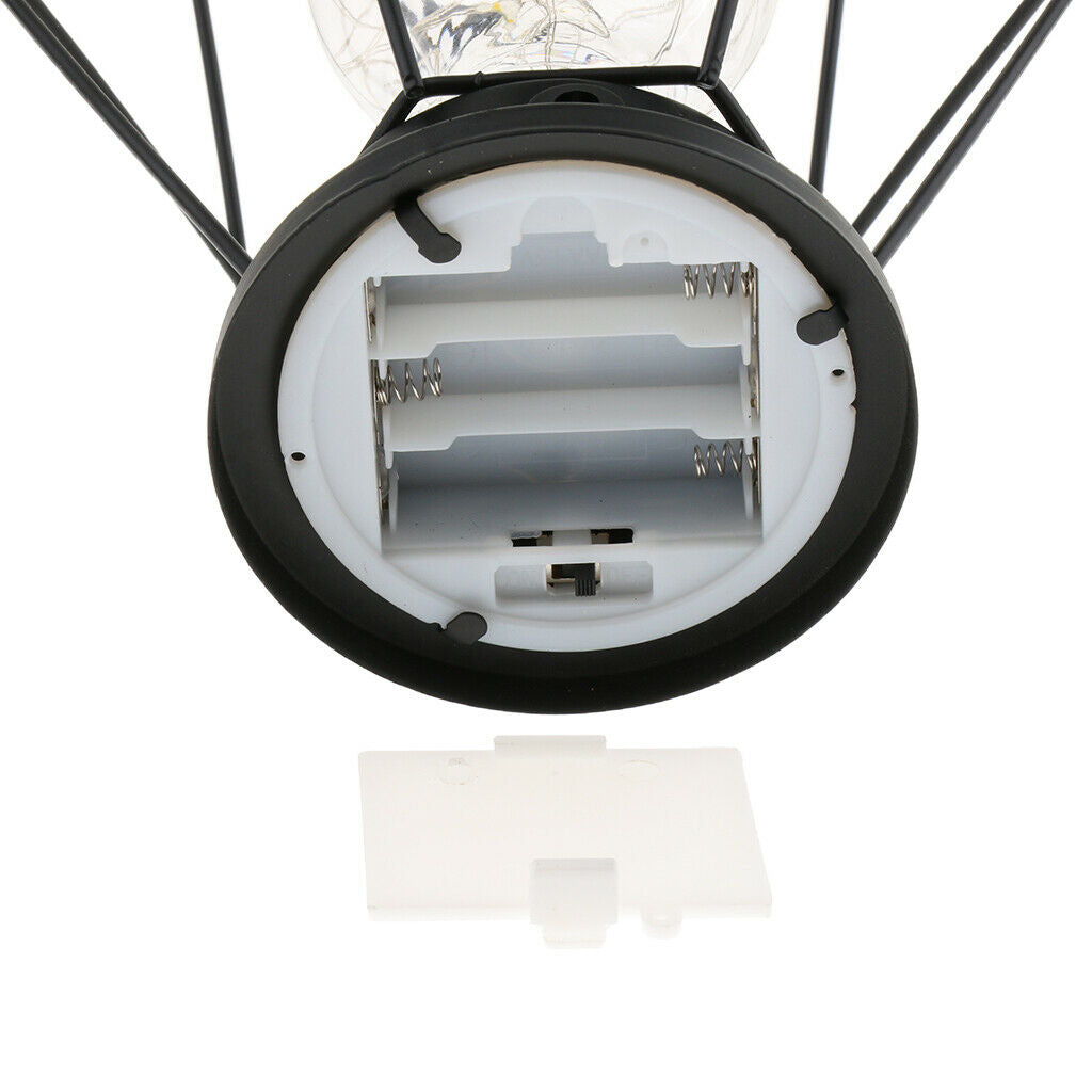 Iron Wire Wrought Night Light Powered By Battery For Home Decoration Diamonds
