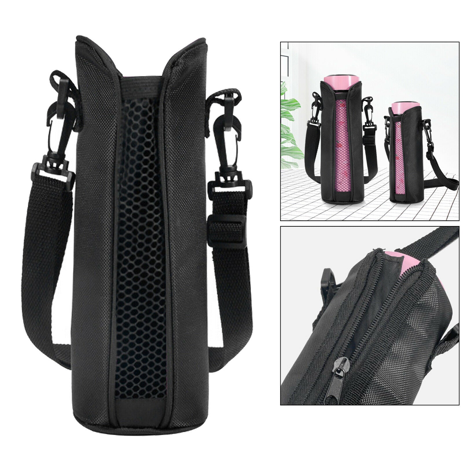 Water Bottle Carrier Pouch Sleeve Adjustable Molle Cup Bag Holder Camping
