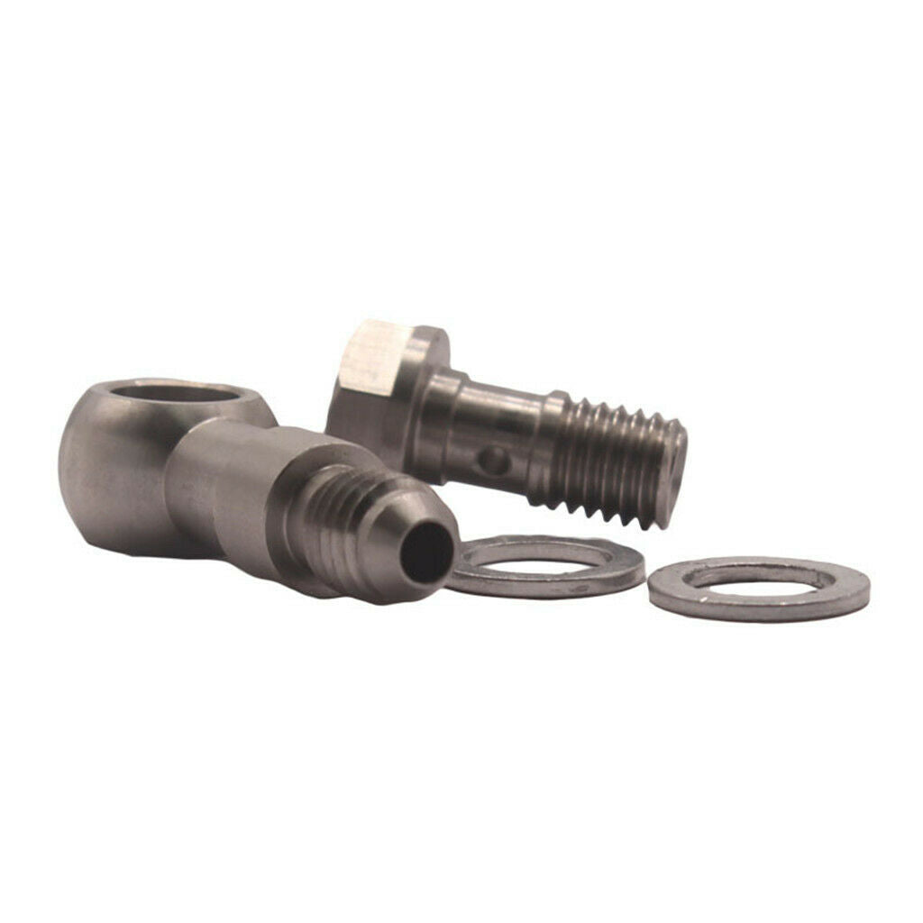 Turbo Banjo  Kit M10x1.5 Mm To 4AN +1.8mm Restrictor Oil Feed For TD04