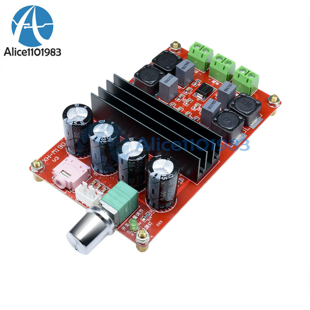2x100W TPA3116 D2 Dual Channel Digital Audio Amplifier Board 12V-24V for Arduino
