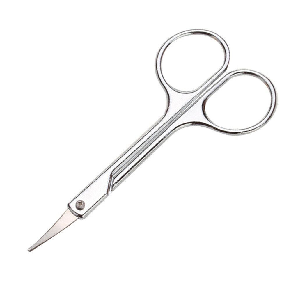 Fine Point Curved Cuticle Nail Nose Hair Remover Scissors Stainless Steel