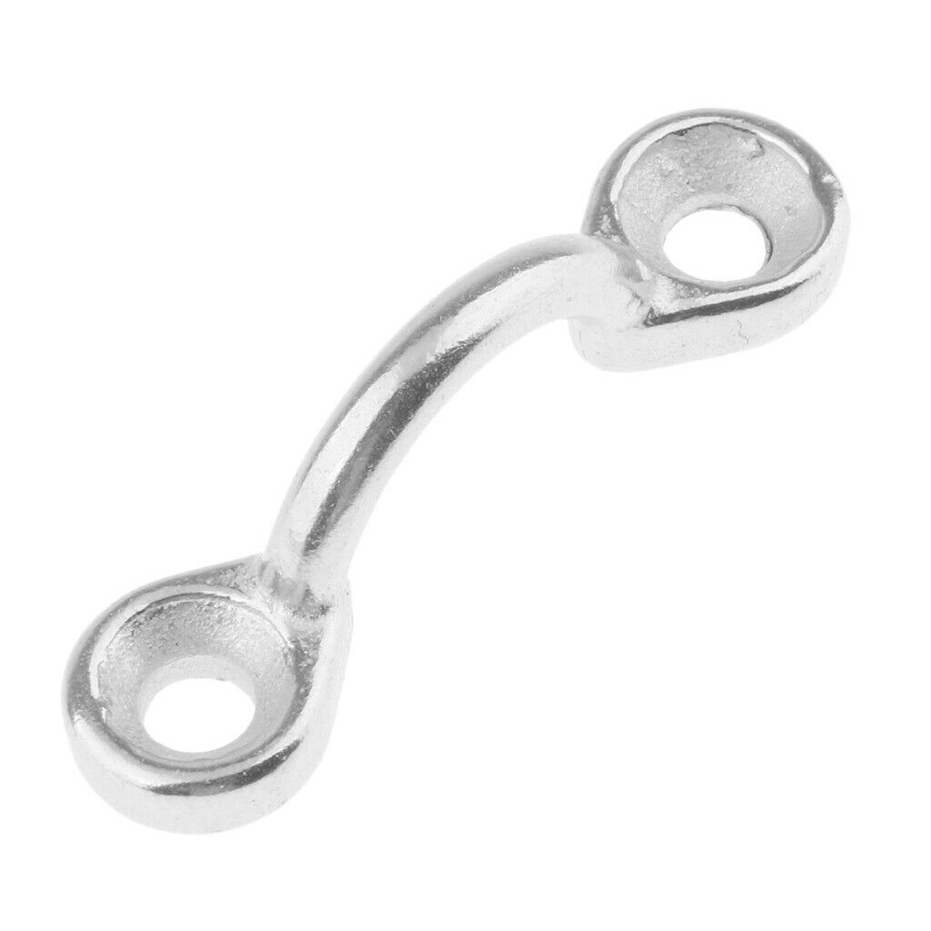 Stainless Steel Bimini Boat Top Pad Eye Straps Tie Down Kayak Deck Loops