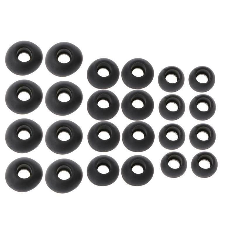 12 Pairs(S/M/L) Soft Silicone Replacement Eartips Earbuds For Earphone Headphone