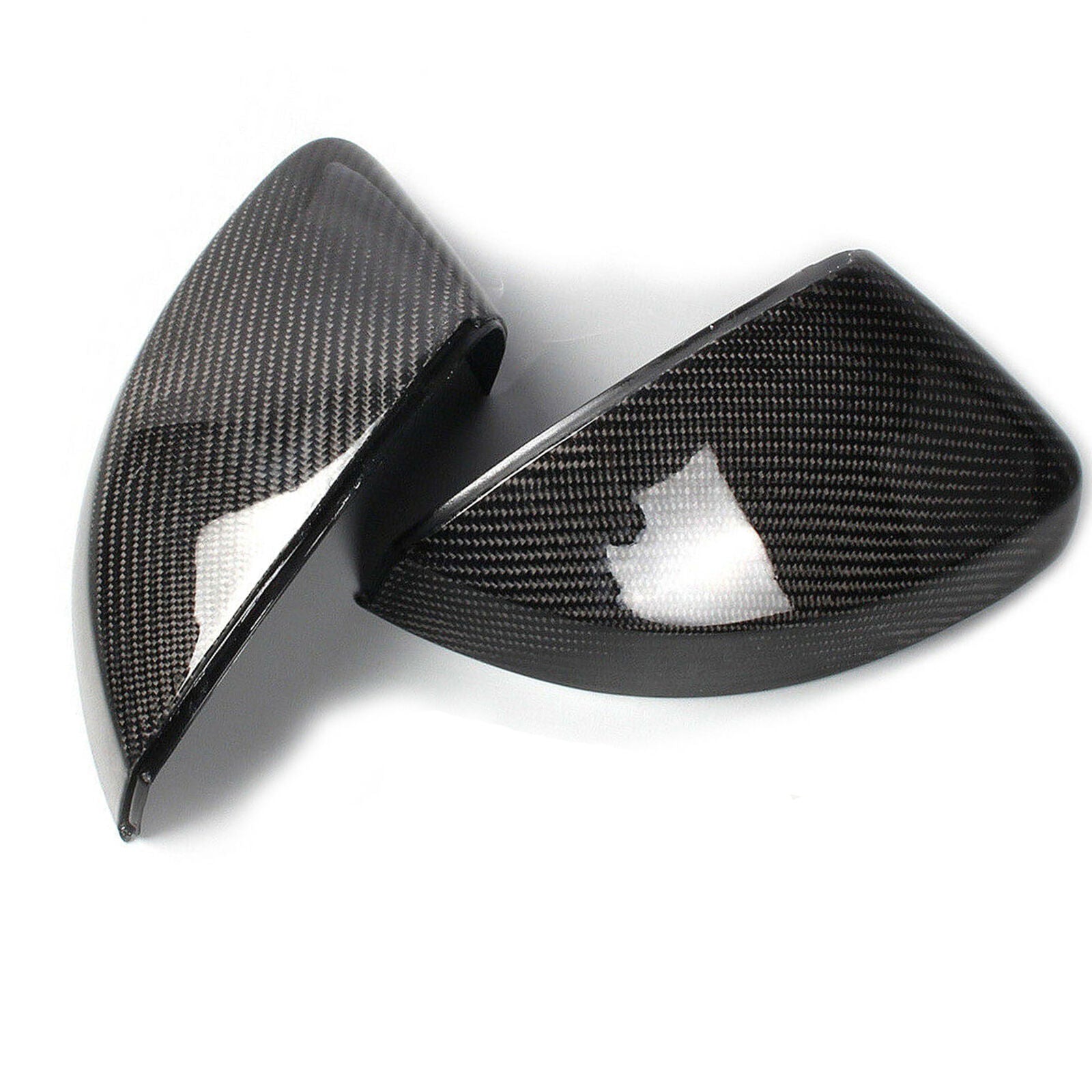 1 Pair Carbon Fiber Wing Side Mirror Cover Caps Housing fit for Audi A3 S3 RS3