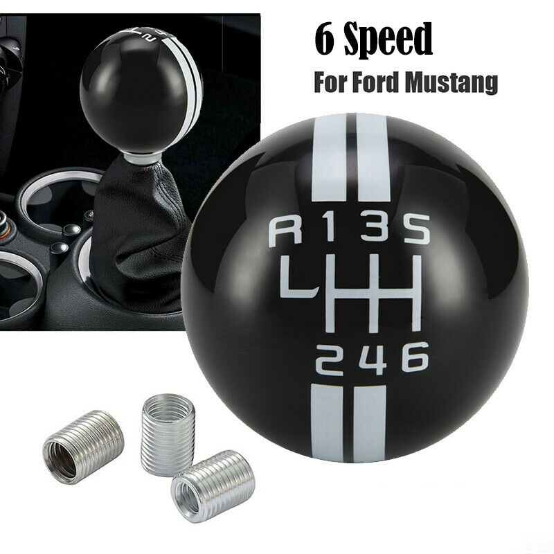 Fit Ford Mustang Shelby GT500 6Speed Manual Gear Shift Knob Shifter Handle Black