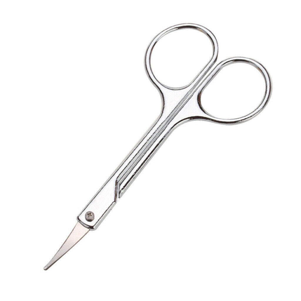 Fine Point Curved Cuticle Nail Nose Hair Remover Scissors Stainless Steel